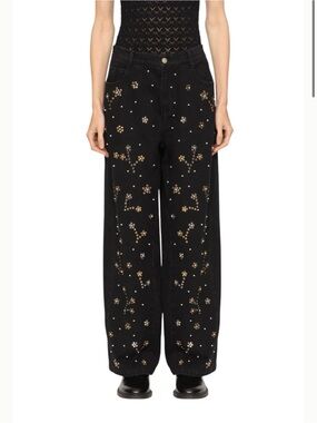 Sea Etta Denim Studded Jeans NWT